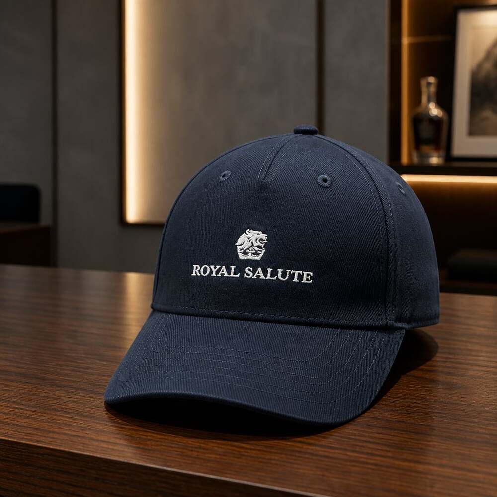 Royal Salute Embroidered Navy Blue Baseball Cap
